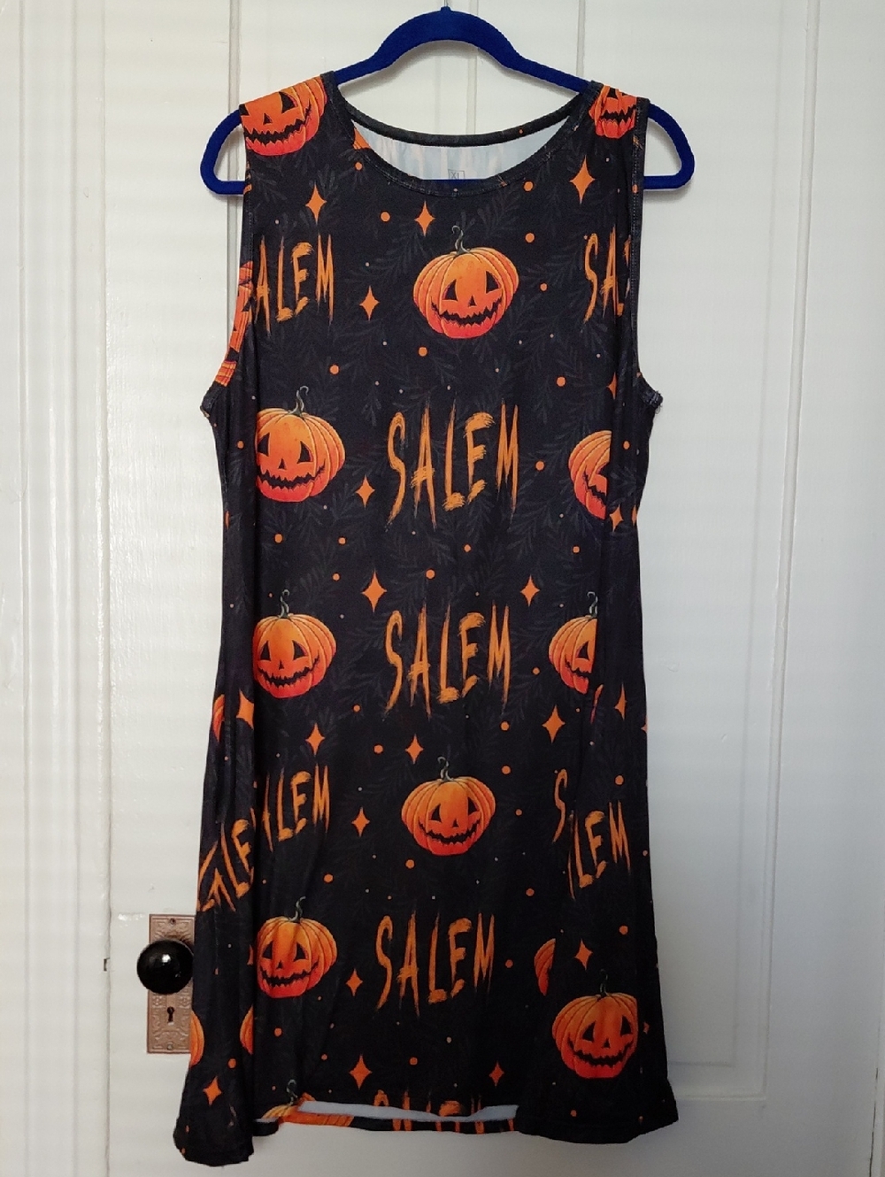 Halloween Dress Salem Pumpkin Jackolantern XL